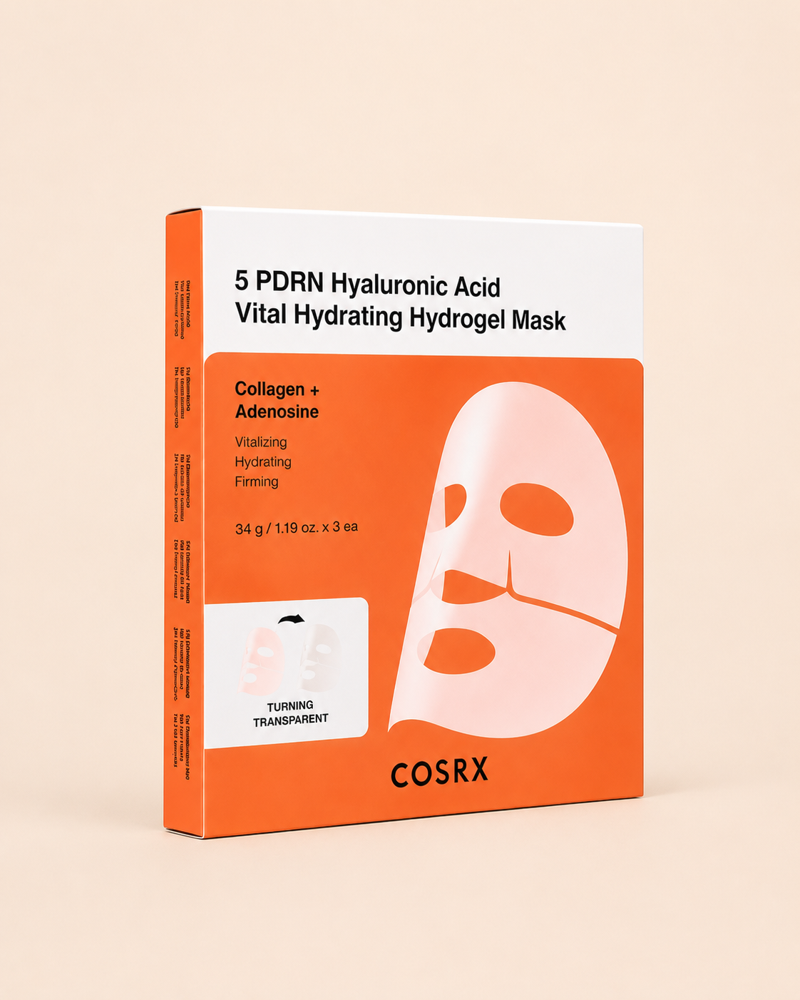 COSRX Maschera Idrogel Idratante PDRN e Acido Ialuronico con Collagene 3 pezzi