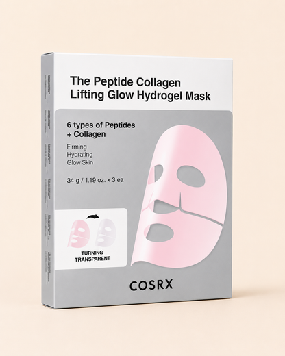 COSRX Maschera Idrogel Rassodante Peptide Collagen Lifting Glow 3 pezzi