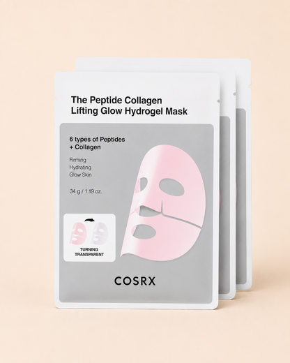 COSRX Maschera Idrogel Rassodante Peptide Collagen Lifting Glow 3 pezzi