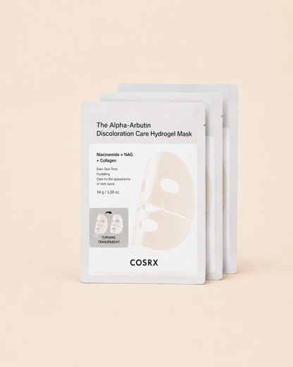 COSRX Maschera Idrogel Uniformante Alpha-Arbutina Macchie e Discromie 3 pezzi