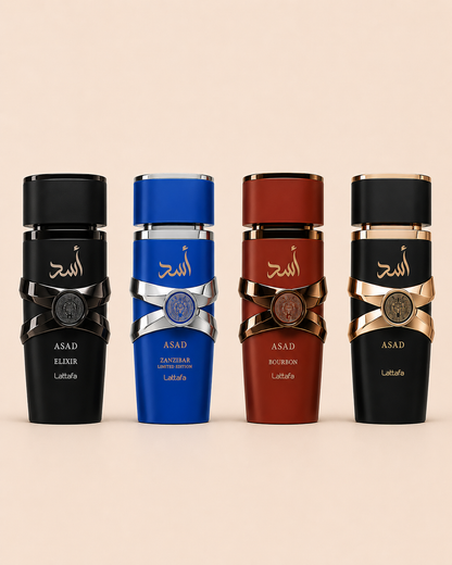 Lattafa Asad Collection Cofanetto Regalo 4 Eau de Parfum 4x23ml