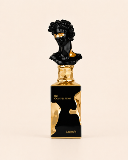 Lattafa His Confession Eau de Parfum Uomo Ambrato Legnoso 100ml