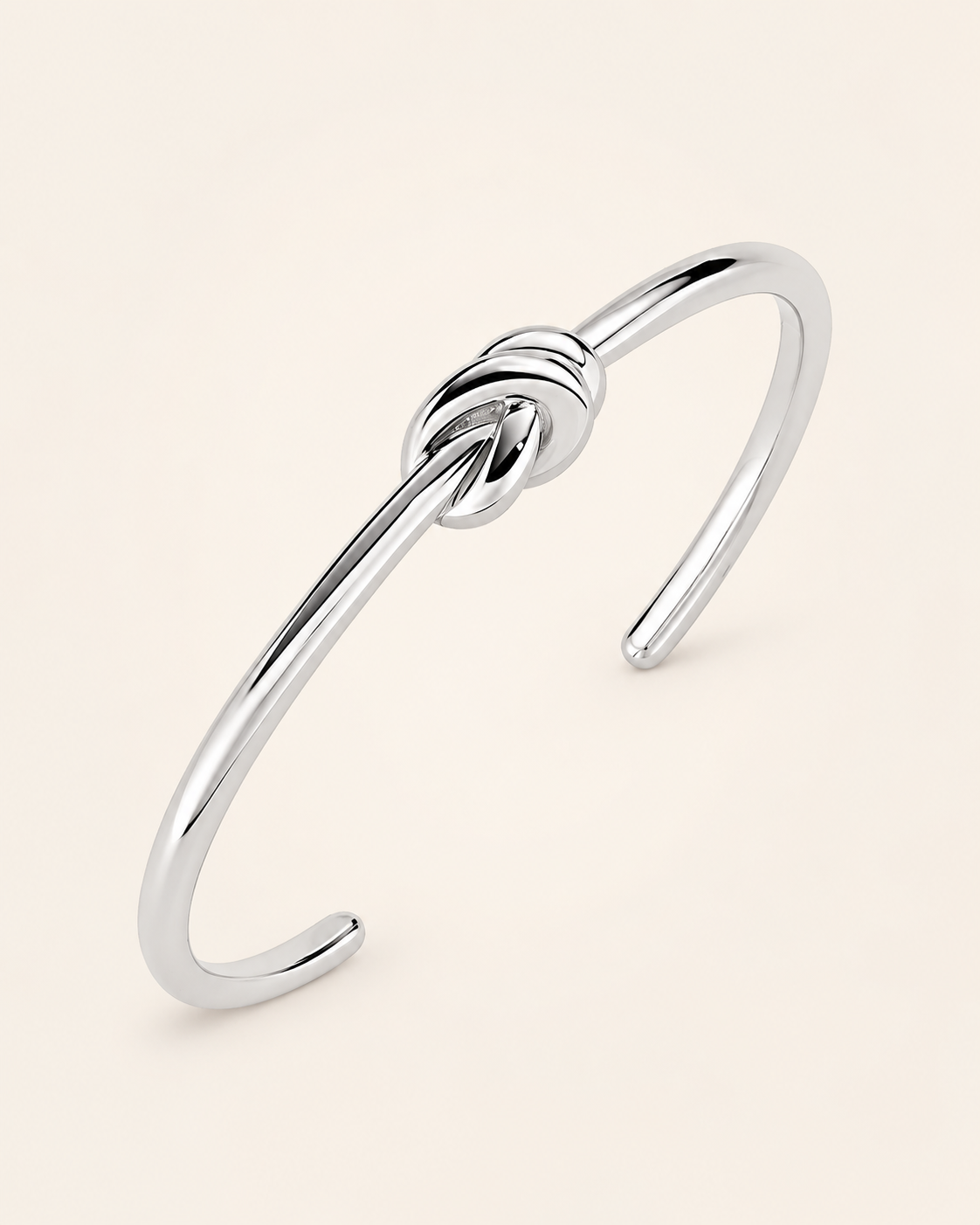 Amen Bracciale Nodo D'amore in argento rodiato
