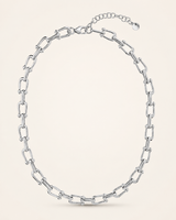 Bronzallure Collana Girocollo White Catena a Staffa Lucida